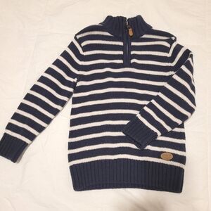H&M stripped zip up kids sweater sz 2-4T